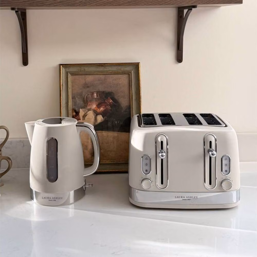 Laura Ashley Kettle and 4 Slice Toaster Set in Grey – 3