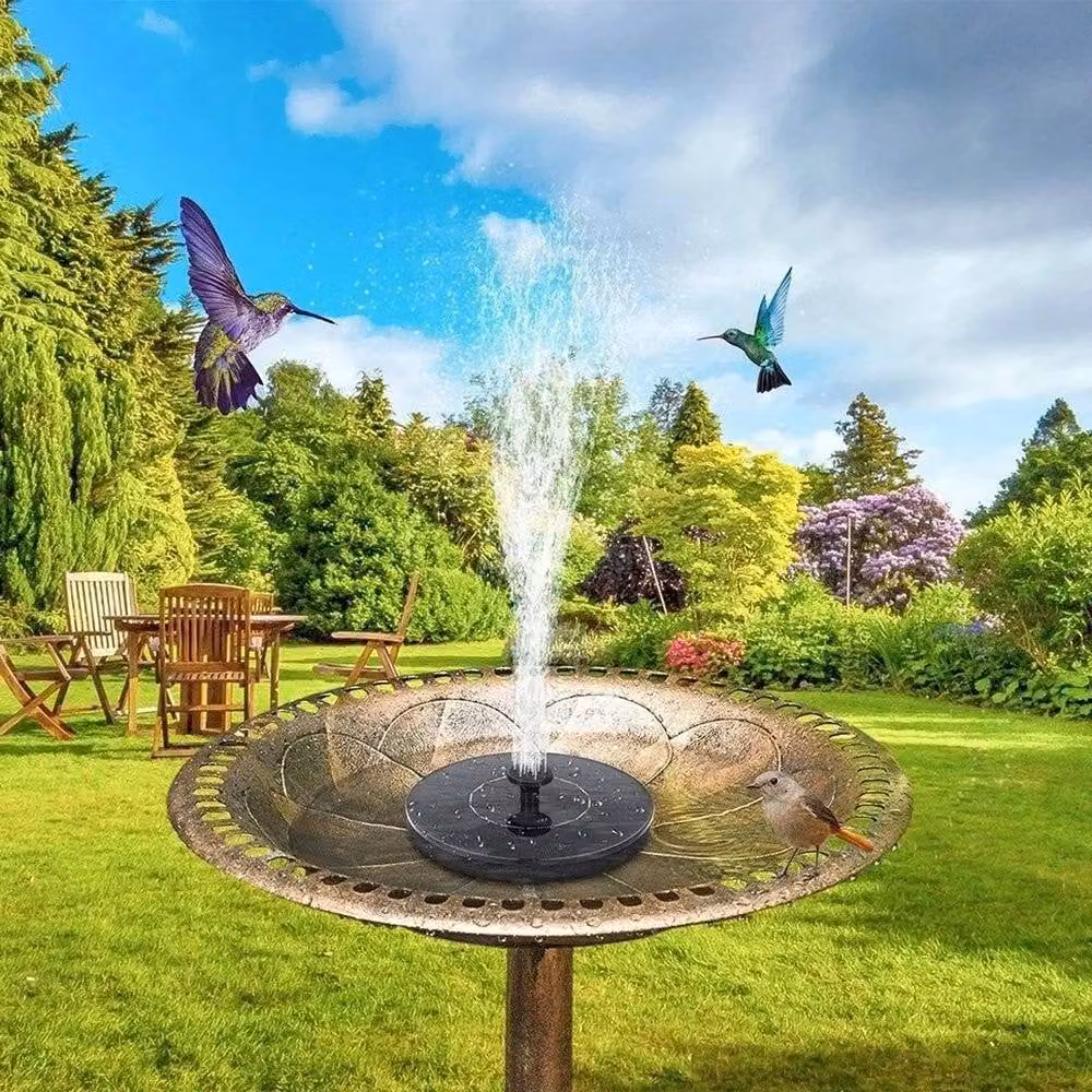 PAWNORA Black Solar Floating Fountain Pump for Garden Pools and Bird Baths – 3