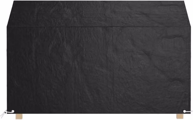 Berkfield Home Durable Water-Repellent Garden Bench Cover in Black, Polyethylene, W: 190 cm, D: 70 cm, H: 70-88 cm – 1