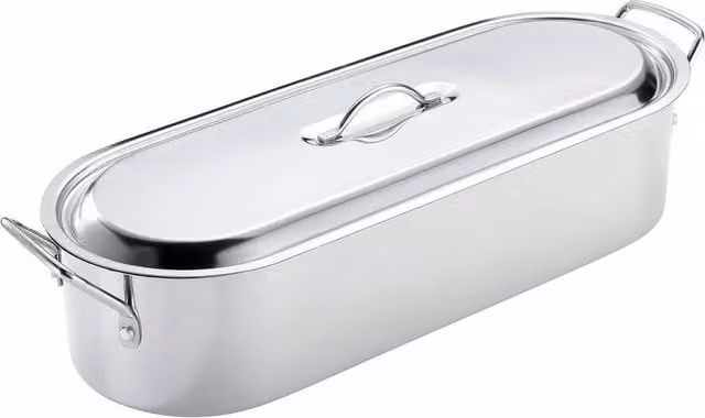 Judge Speciality Cookware 45cm Fish Poacher, 7.3L, Metallic Silver