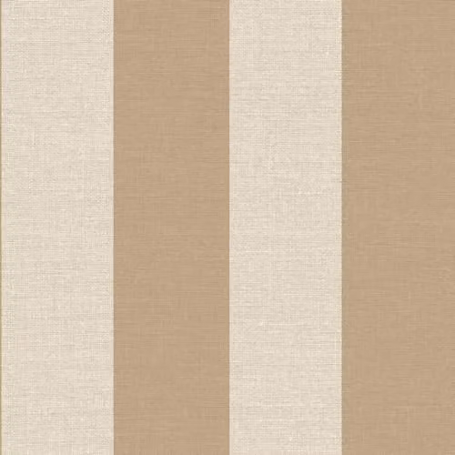 Belgravia Decor Carmella Stripe Textured Heavyweight Vinyl Wallpaper in Sand