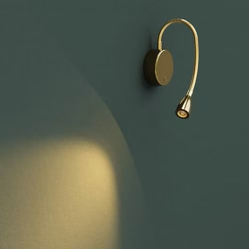 CGC Lighting Matilda LED Rechargeable Wireless Magnetic Flexible Wall Reading Lamp in Gold/Brass – 2