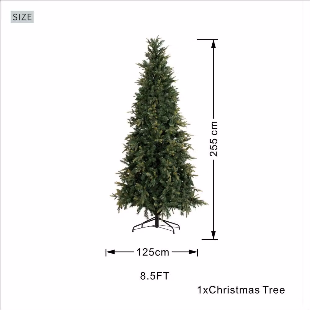 Direct Wicker 8.5ft Pre-lit Slim Artificial Christmas Tree with Mixed Tips in Green – 2