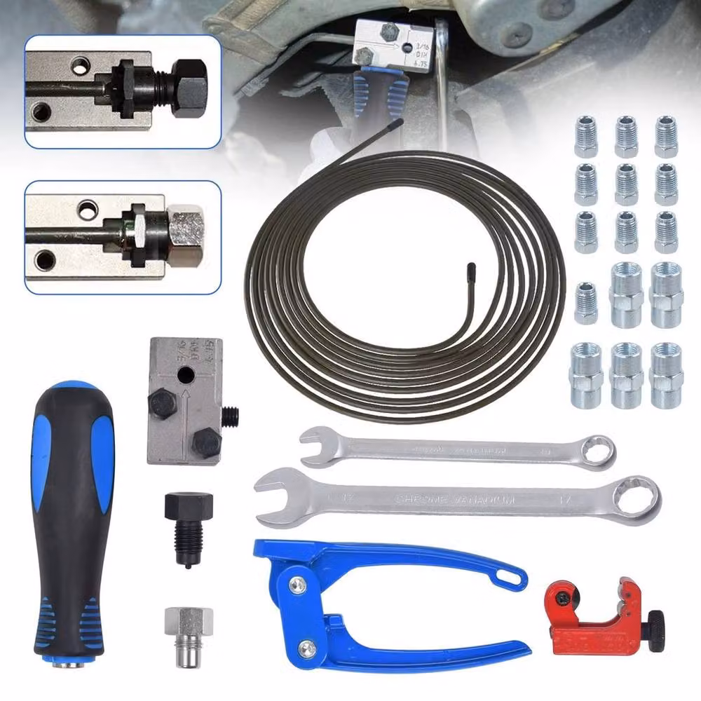 NESTLUNE Brake Lines Repair Kit with Flaring Tool and Cutter, Blue, W: 100 cm, D: 40 cm, H: 22 cm – 2