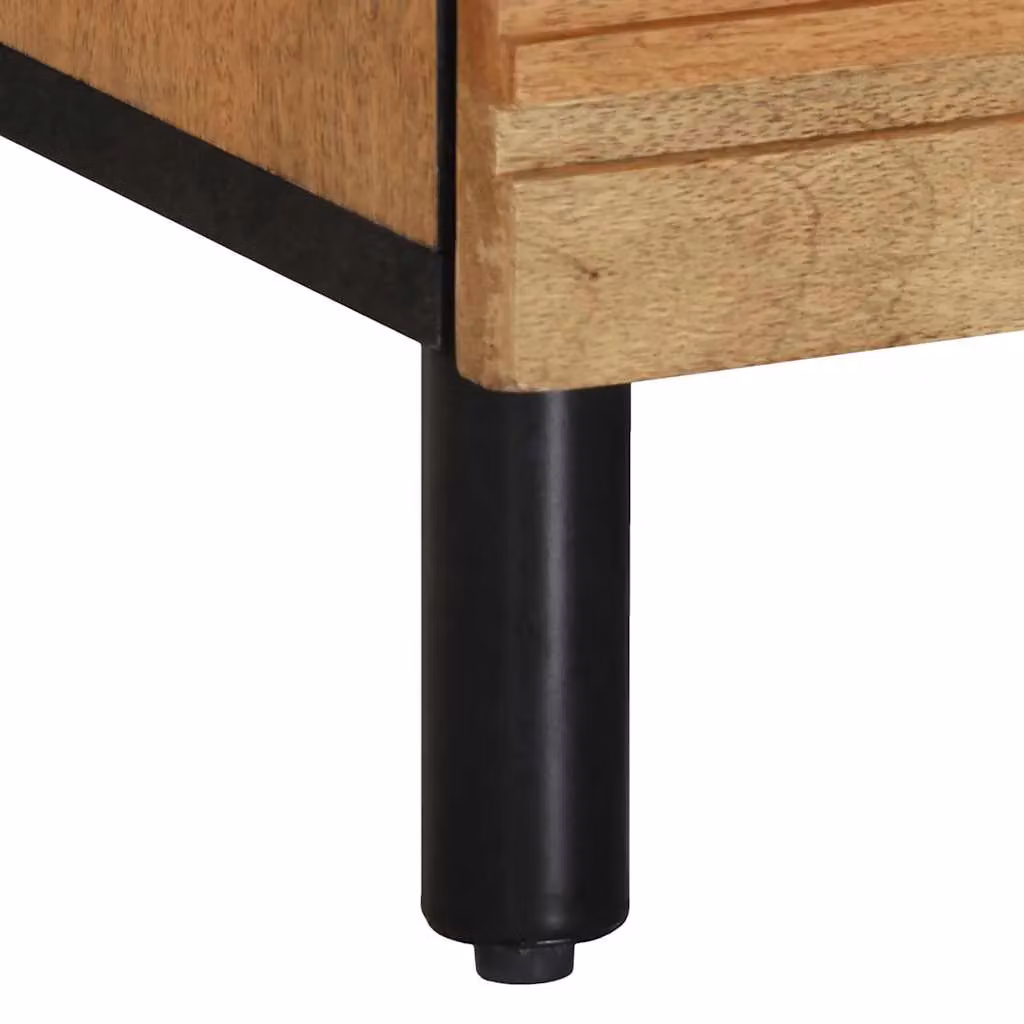 Berkfield Home Brown Mango Wood Bedside Cabinet W/D/H: 50 x 33 x 62 cm – 6