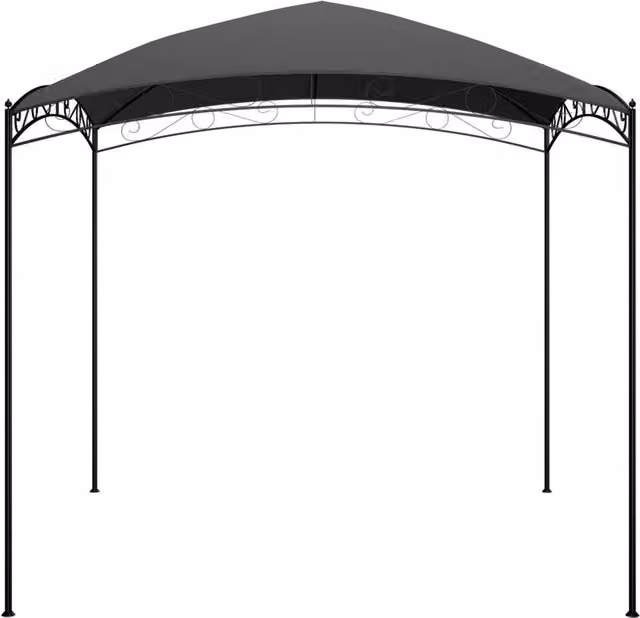 Berkfield Home Gazebo in Anthracite Grey, W/D/H: 3 x 3 x 2.65 m – 1