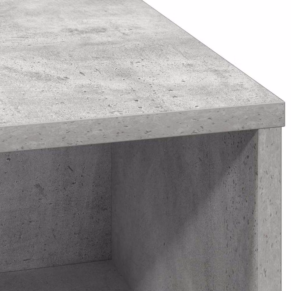 Berkfield Home Modern Sideboard with Integrated LED Lighting in Matt Concrete Grey, W/D/H: 75 x 34.5 x 71 cm – 5