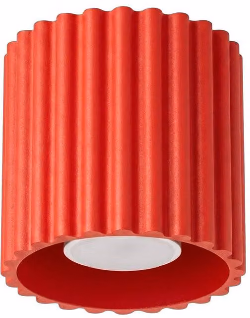 Sollux Lighting minimalist cube ceiling lamp in red, W/D/H: 10 x 10 x 10 cm