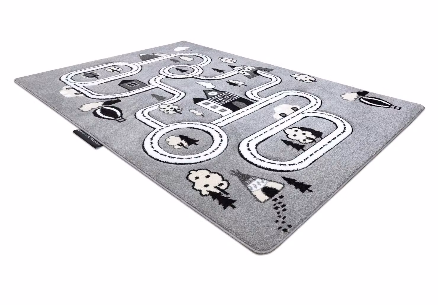 RugsX Petit Kids Motif Rug in Grey, W: 180 cm, L: 270 cm – 2