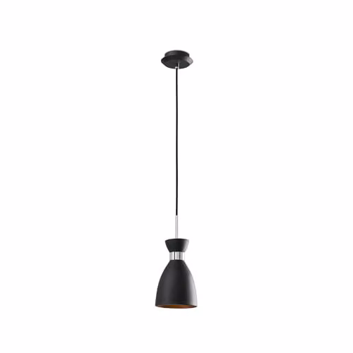 Netlighting Retro Suspended Ceiling Pendant Light in Black and Copper with E14 Socket – 1