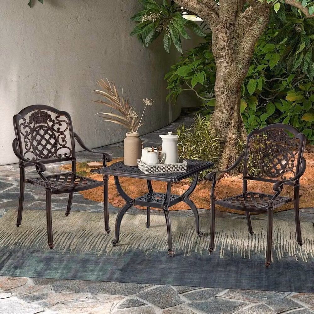 Kelvenix Copper Powder Coated Aluminium Outdoor Side Table – 2