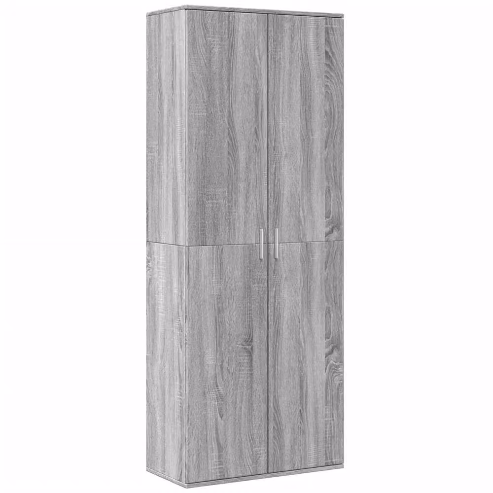 Berkfield Home Grey Sonoma Highboard in Engineered Wood, W/D/H: 70 x 35 x 180 cm – 2