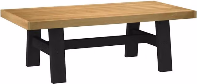 Berkfield Home NOAIN A-Shaped Coffee Table in Brown Solid Pine, W/D/H: 120 x 60 x 40 cm – 1