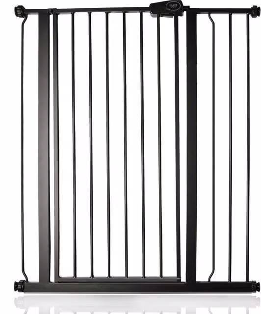 Bettacare Extendable Child and Pet Gate in Black for Doors and Stairs