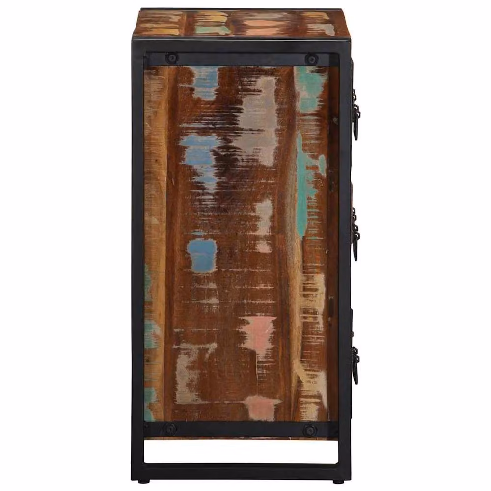 Berkfield Home Industrial Sideboard in Brown Solid Reclaimed Wood, W/D/H: 50 x 35 x 70 cm – 3