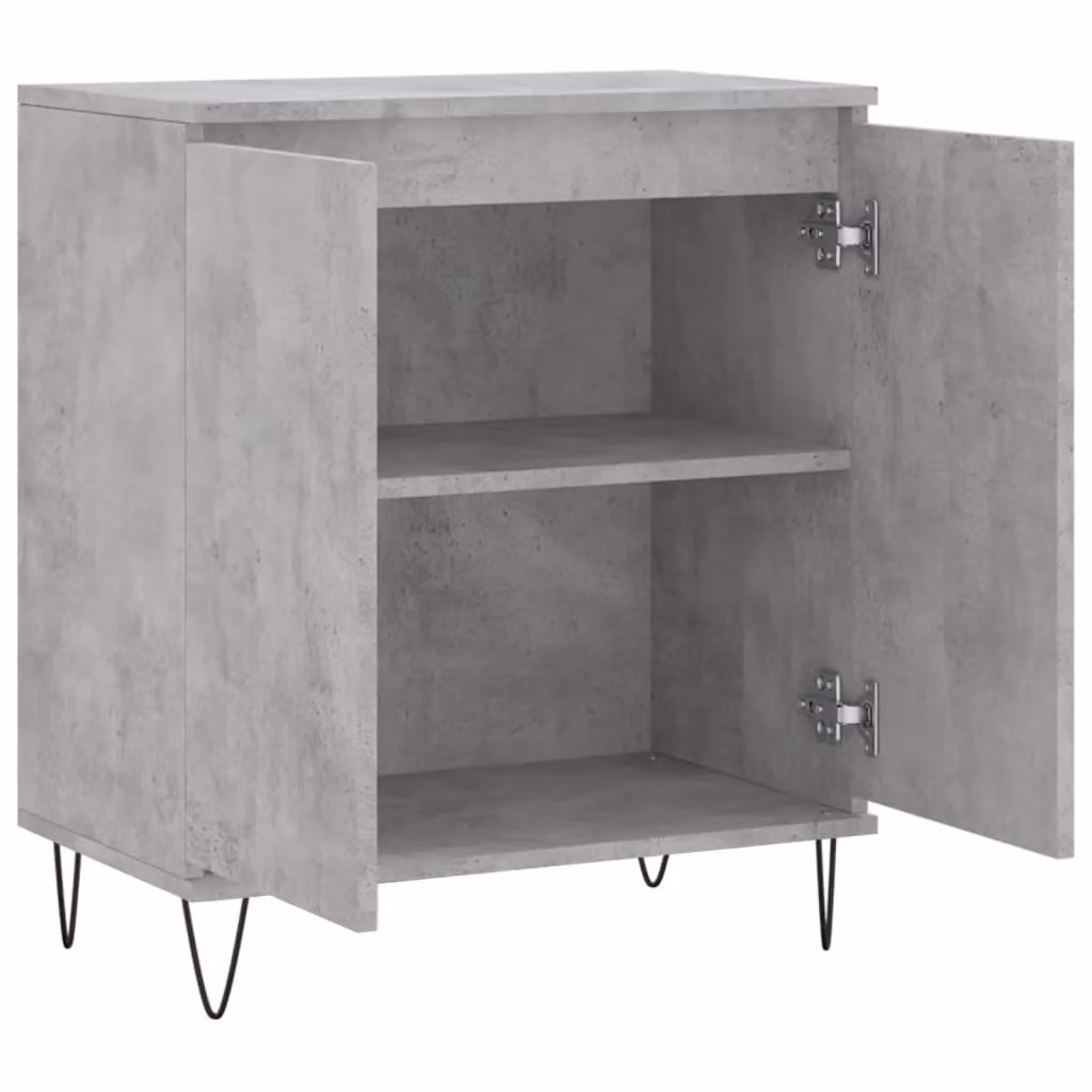 Berkfield Home Industrial Sideboard in Concrete Grey, W/D/H: 60 x 35 x 70 cm – 3