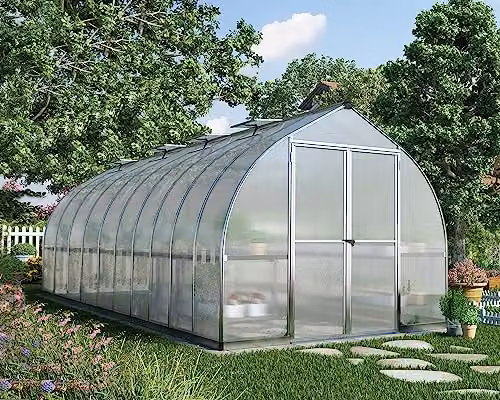 Palram Canopia Bella Greenhouse Kit in Silver, W244 x D603.9 x H219 cm – 3