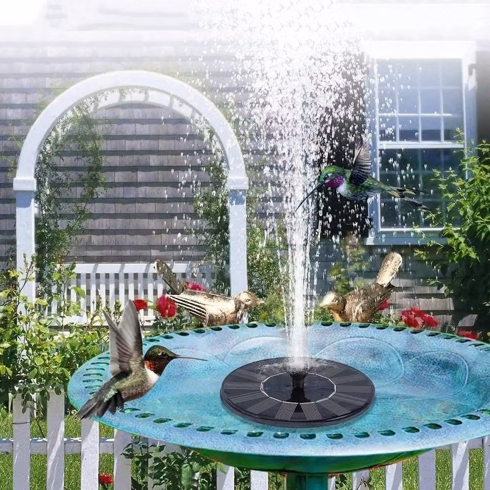PAWNORA Black Solar Floating Fountain Pump for Garden Pools and Bird Baths – 4
