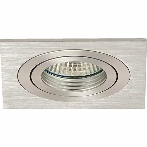 Netlighting Linea Verdace Luxi Square Recessed Downlight in Grey Aluminium with GU5.3 Socket