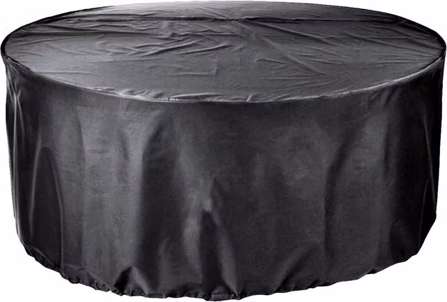 Cozy Bay EZBreathe 6-8 Seat Round Patio Set Cover in Black, W/D/H: 240 x 240 x 95 cm