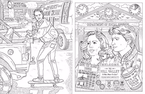 Insight Editions Back to the Future Official Adult Colouring Book – 2