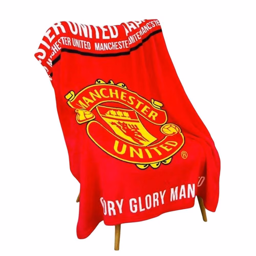 Manchester United FC Red Fleece Crest Blanket – 2