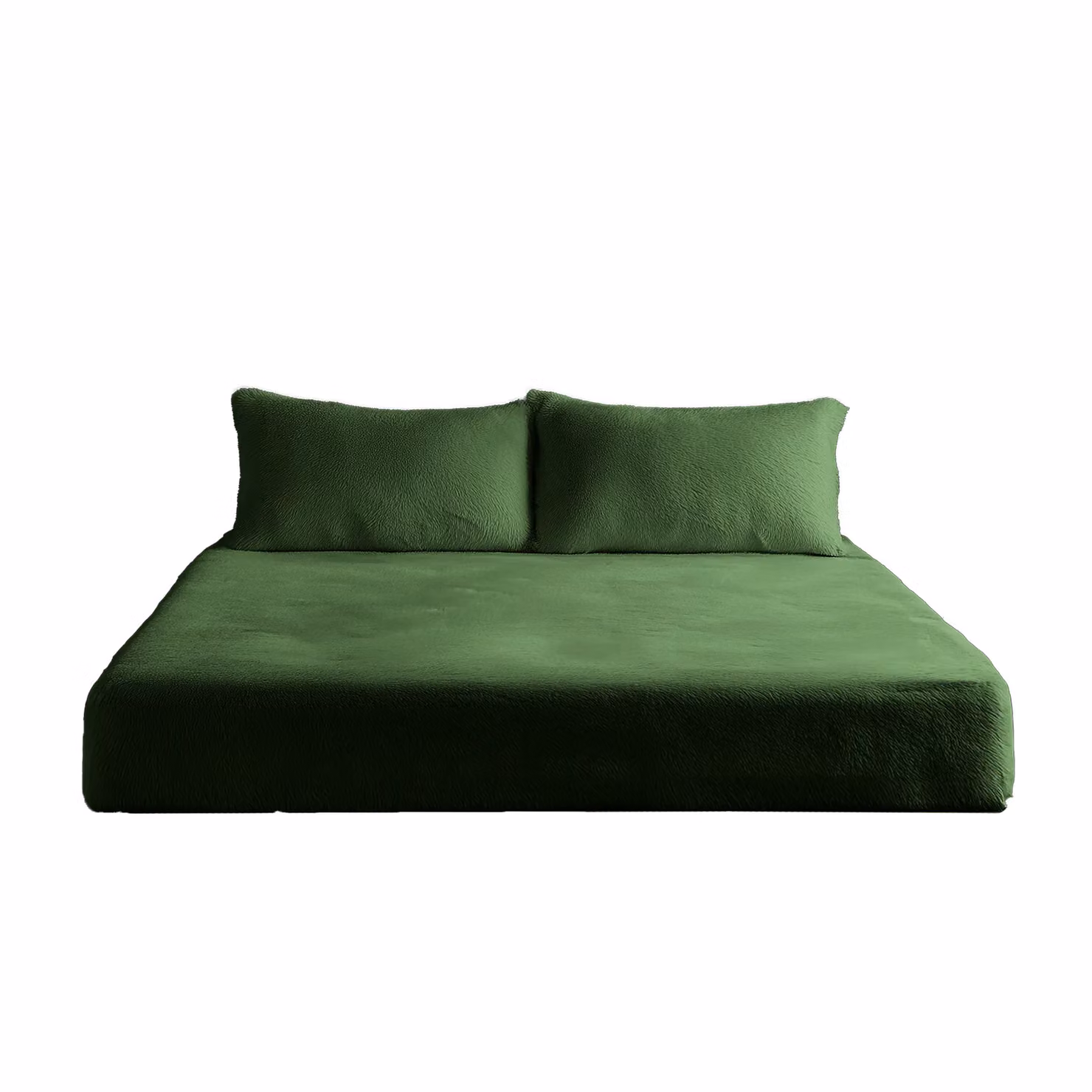 Snug City Green Teddy Fleece Extra Deep Fitted Sheet, King Size, W/D/H: 180 x 200 x 30 cm – 2