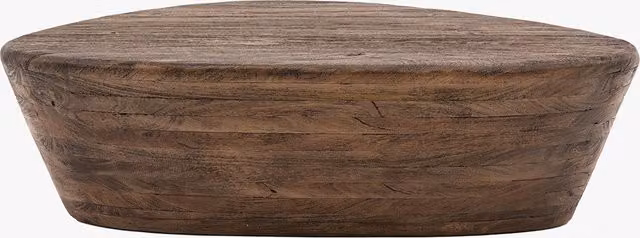 Perch & Parrow Wedge Coffee Table in Brown Wood