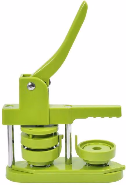 FLAVORA Button Maker Machine Pin Badge Maker in Green, 58mm