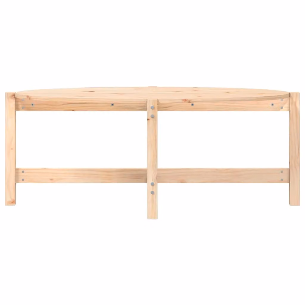 Berkfield Home Rustic Solid Pine Coffee Table, Brown, W/D/H: 118 x 63 x 45 cm – 2