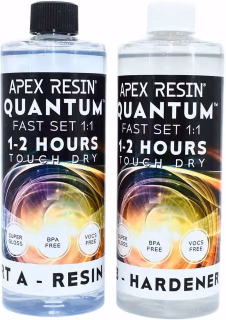 Apex Resin Fast Set Epoxy Quantum for Tumblers, Clear