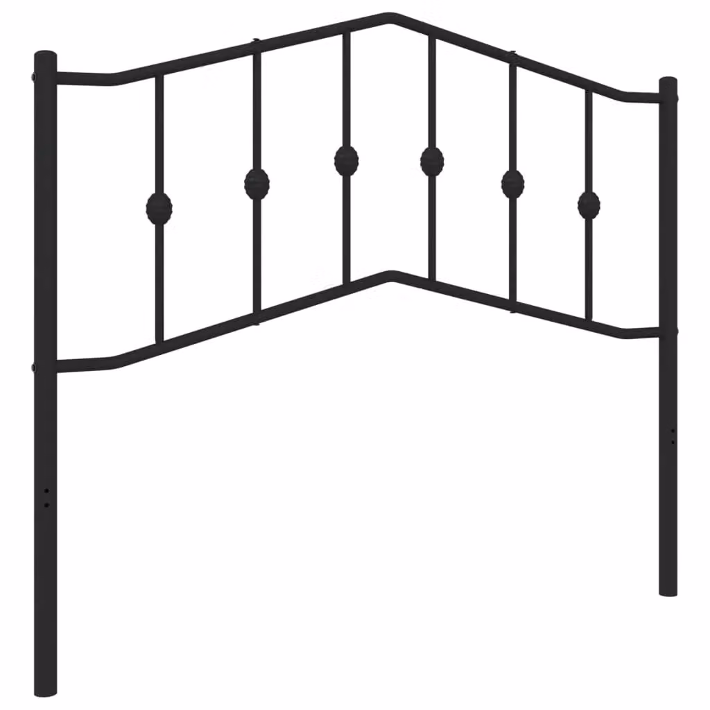 Berkfield Home Metal Headboard in Black, Width: 107 cm – 2