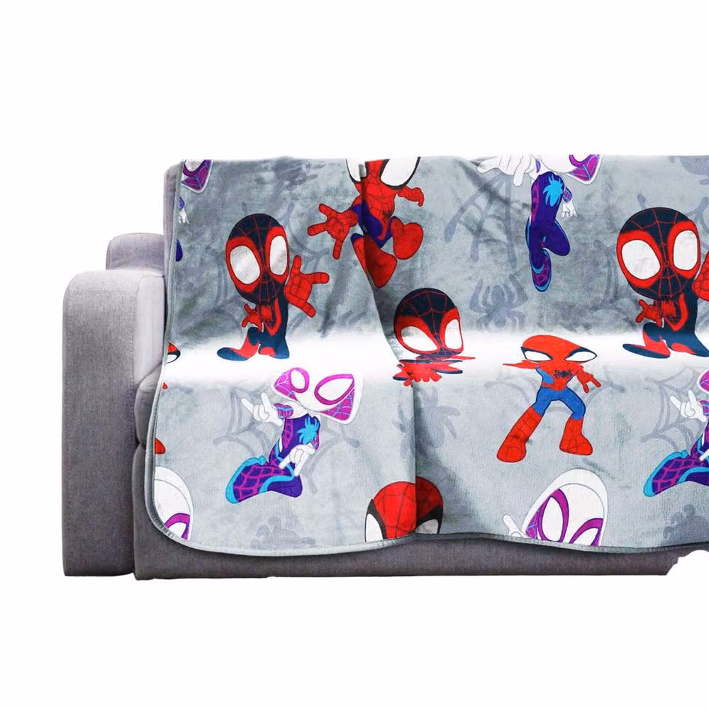 Spidey And His Amazing Friends Plush Soft Throw, Multicoloured and Beige – 2
