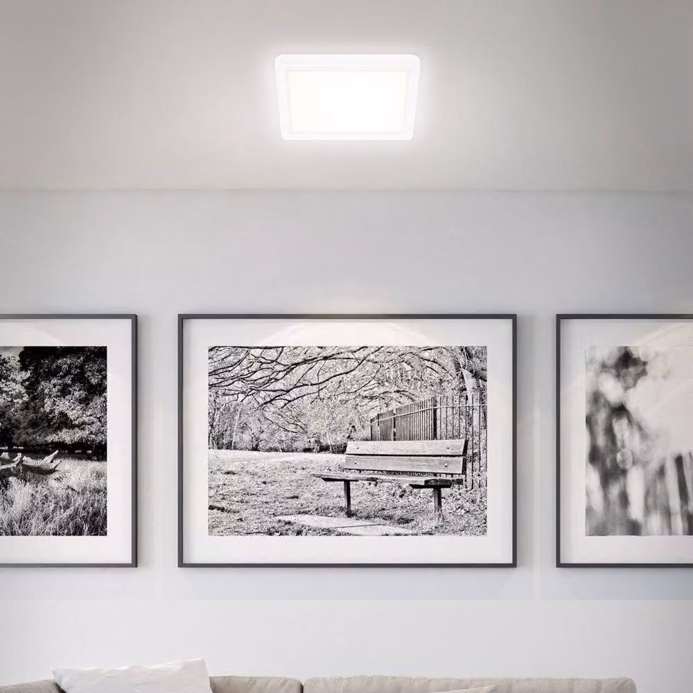 Briloner LED Square Ceiling Light, White, W/D/H: 19 x 19 x 3 cm – 5