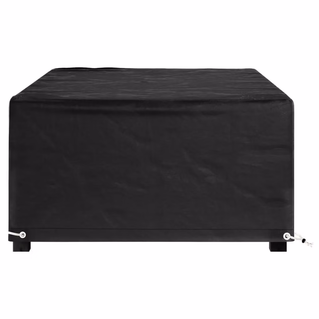 Berkfield Home Rectangular Garden Furniture Cover with 8 Eyelets, Black, W/D/H: 125 x 70 x 35 cm – 3