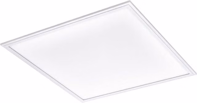 Loops White Aluminium Square LED Wall and Ceiling Light, 40W, 4000K, W: 59.5 cm