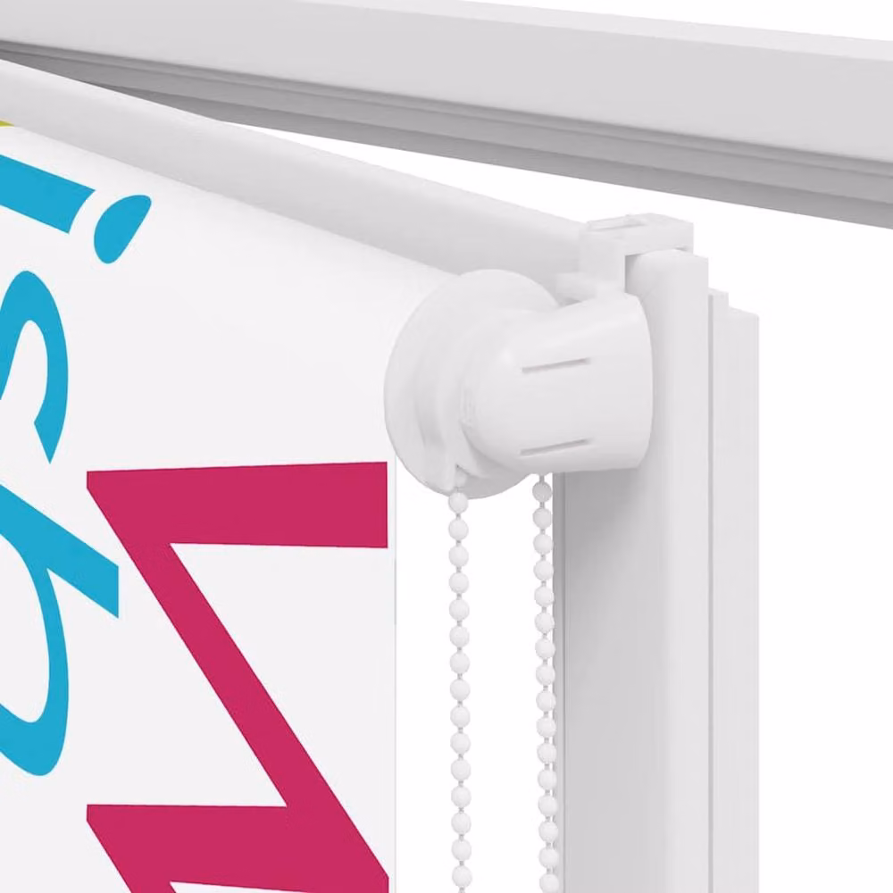 Berkfield Home Graphic Shower Roller Blind, Multicolour and White, W: 160 cm, H: 240 cm