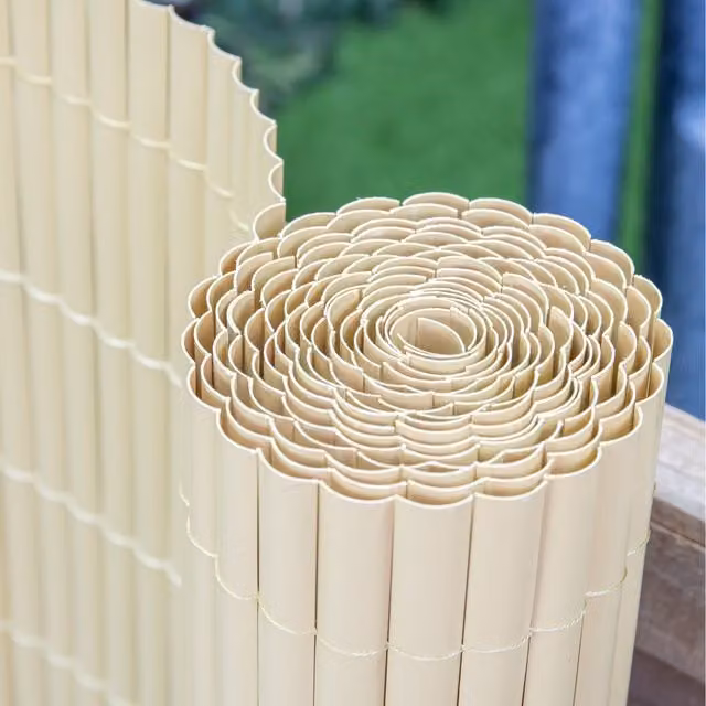 Primrose Artificial Bamboo Cane Woven Garden Privacy Screening Mat, Brown, Width: 100 cm