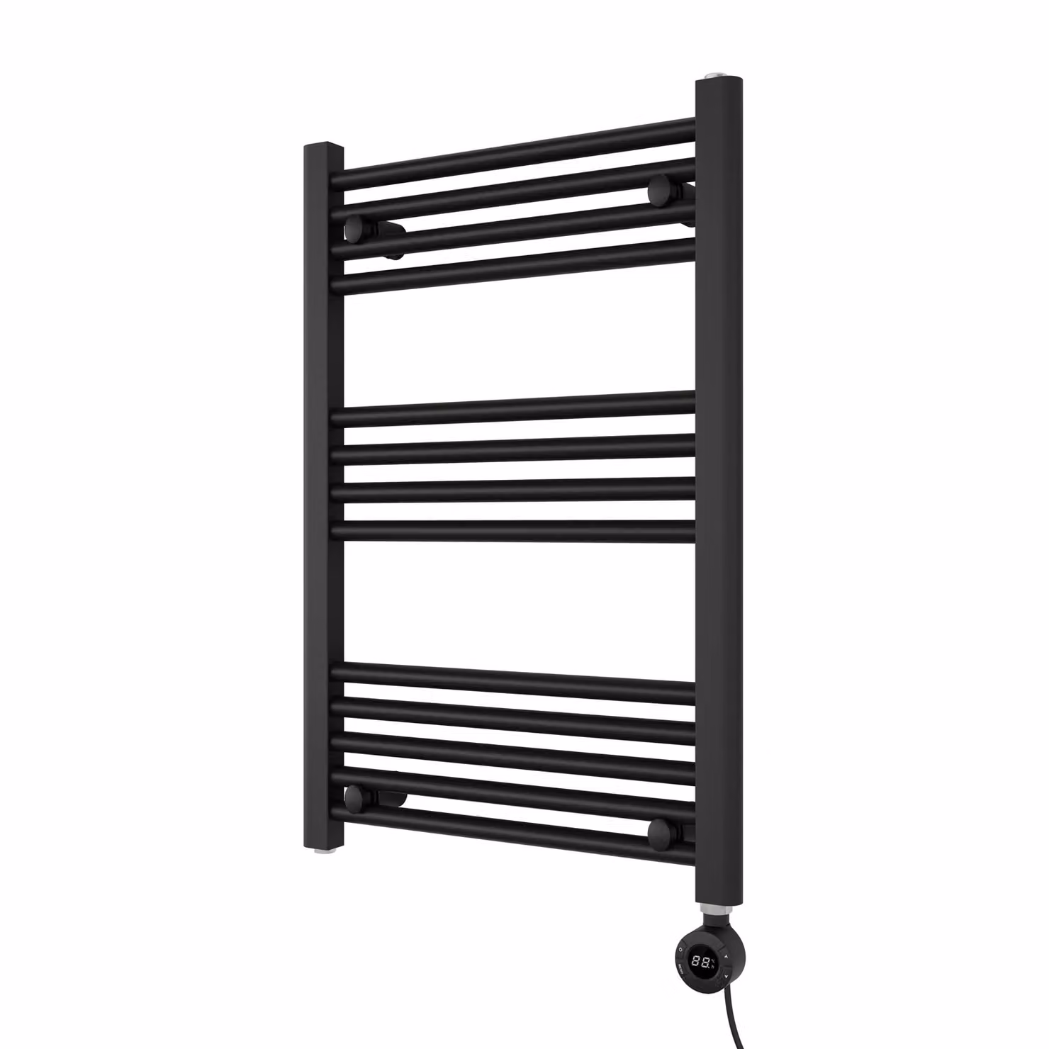 Agadon Grace Electric Towel Radiator in Black, W/H: 60 x 120 cm – 2