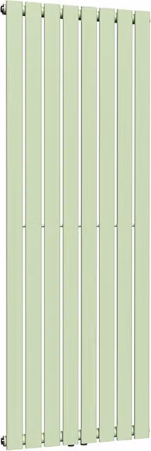 Lux Heat Flat Coloured Vertical Steel Radiator in Green, H 160 cm x W 56 cm