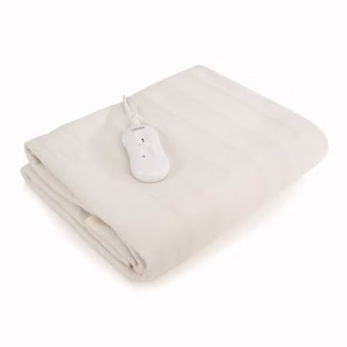 Carmen Double Heated Under Blanket with Overheat Protection, 70W, W/D/H: 120 x 107 cm, White, C81193