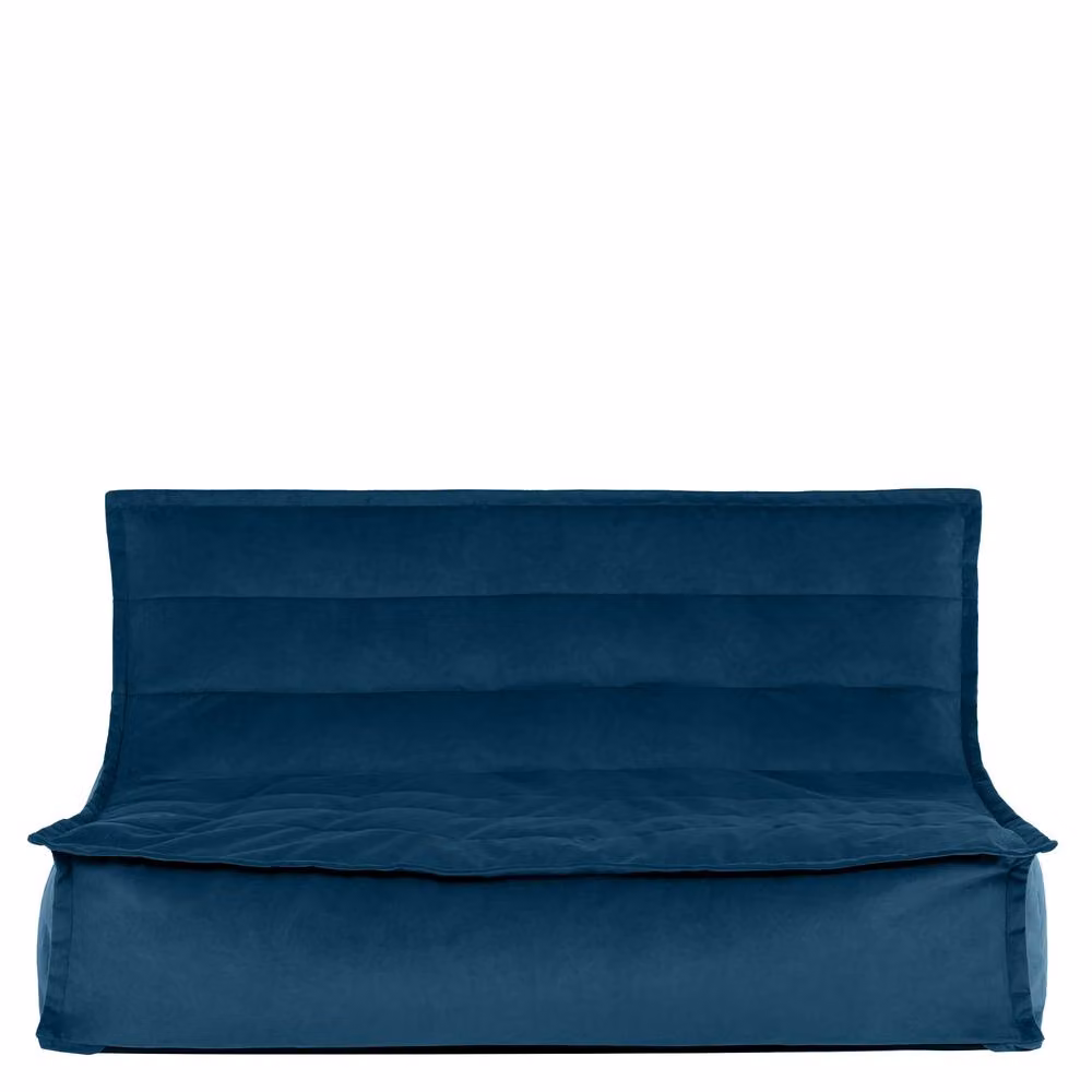 ICON Kota Matt Velvet Sofa in Blue – 2