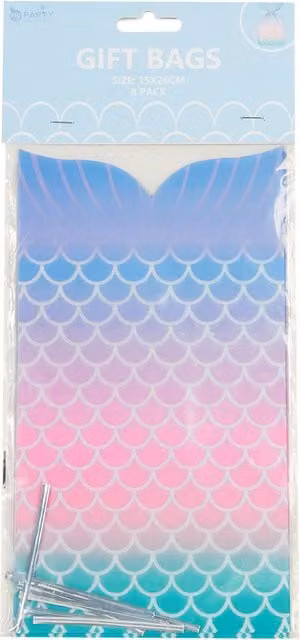 My Party Mermaid Multicolour Childrens Party Gift Bags