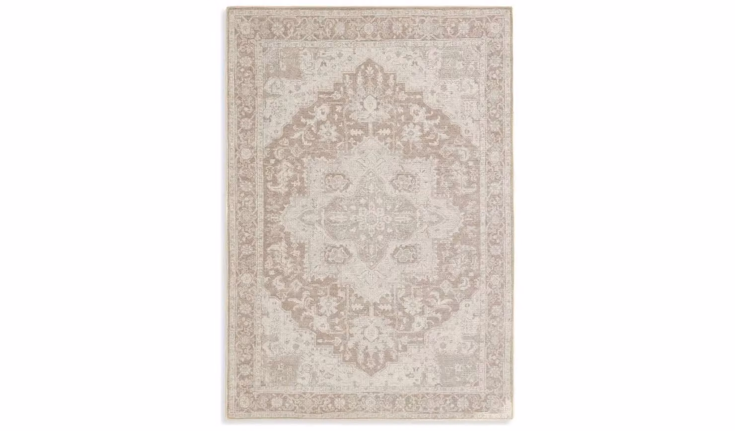 Cheap Furniture Warehouse Beige Abstract Modern Flatweave Rug, W: 120 cm, L: 170 cm