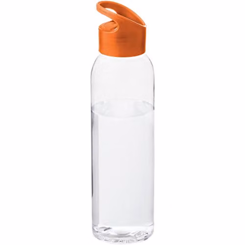 Bullet Sky Bottle in Transparent and Orange, 650 ml
