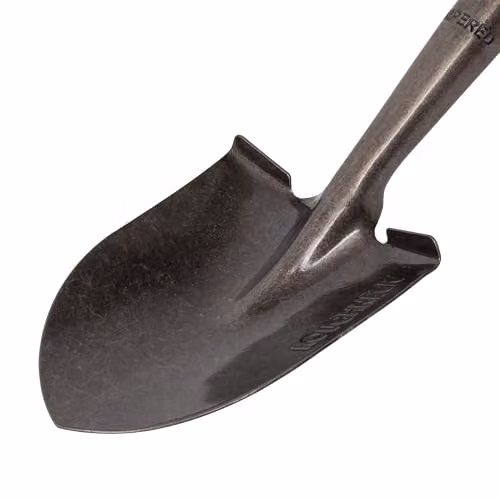 Roughneck Micro Shovel with Round Blade and Green Fibreglass Handle – 3