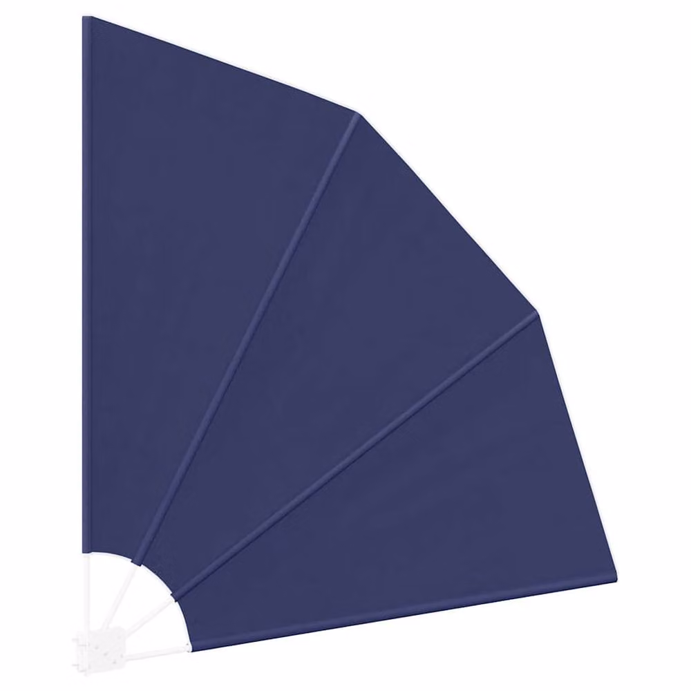 Berkfield Home Modern Folding Manual Balcony Privacy Screen in Navy Blue, W/H: 140 x 140 cm – 3