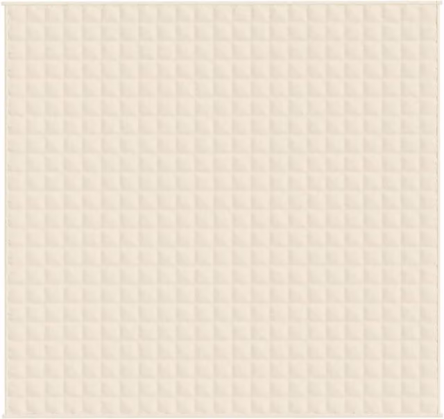 Berkfield Home Soft Weighted Blanket in Beige, W/D/H: 220 x 240 cm, 13 kg