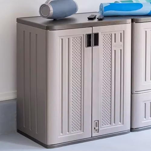 Rowlinsons Haven Base Storage Cabinet in Grey, W: 76 cm, D: 51 cm, H: 91 cm
