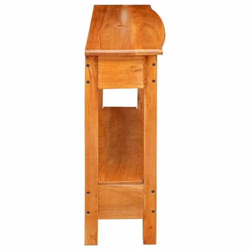 vidaXL Rustic Solid Mahogany Wood Console Table, Beige, W/D/H: 115 x 32 x 76 cm – 4